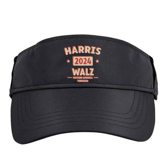 Harris Wlaz 2024 Casual Kamala & Democrats Casual Moving America Forward Adult Drive Performance Visor