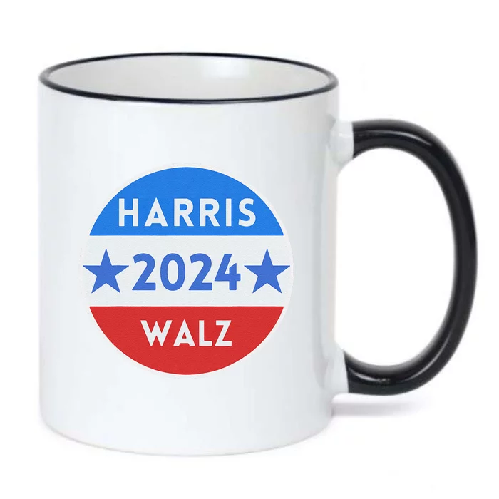 Harris Walz 2024 Kamala Harris 2024 Tim Walz 2024 Usa Flag Black Color Changing Mug