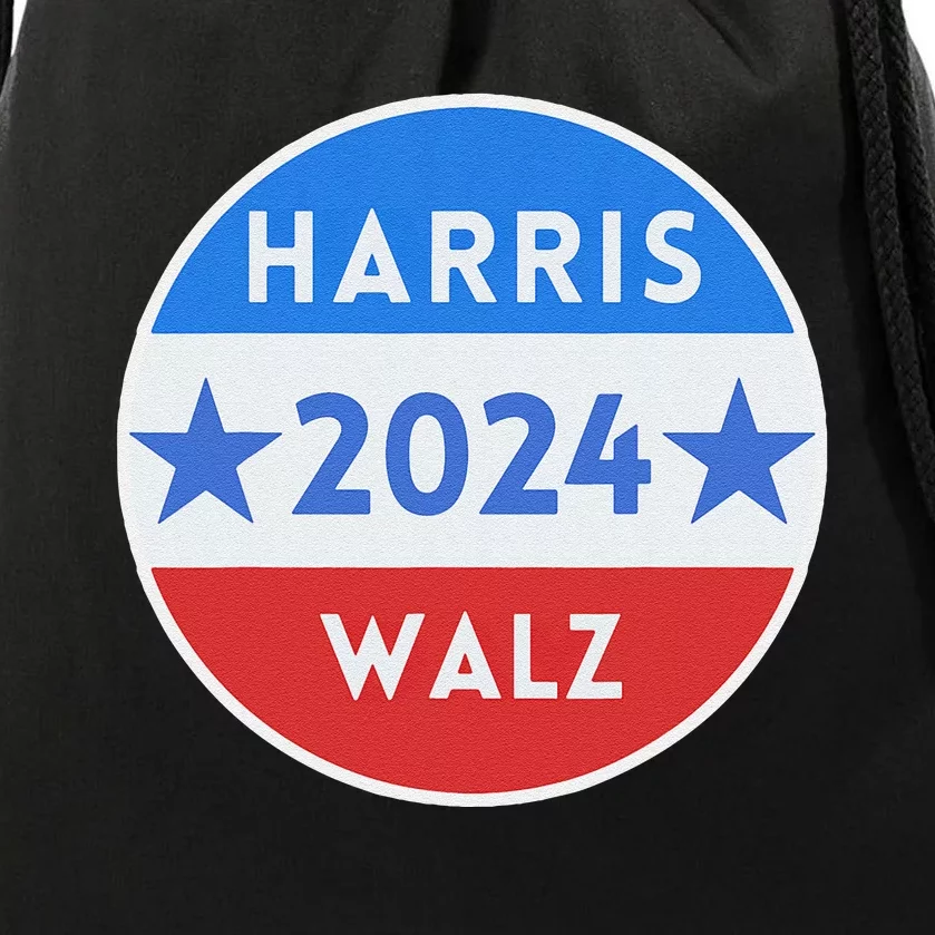 Harris Walz 2024 Kamala Harris 2024 Tim Walz 2024 Usa Flag Drawstring Bag