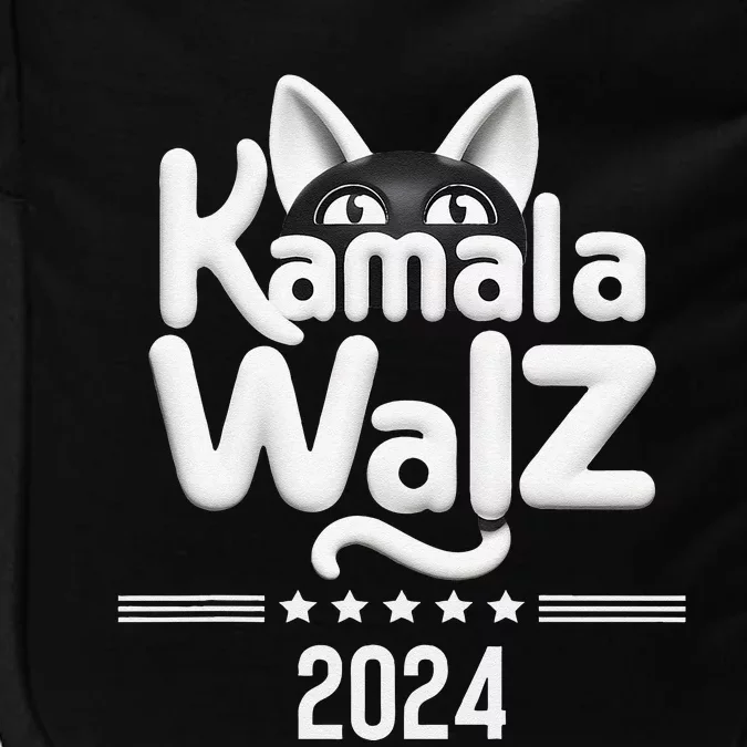 Harris Walz 2024 Funny Cat Election Kamala Harris Tim Waltz Impact Tech Backpack