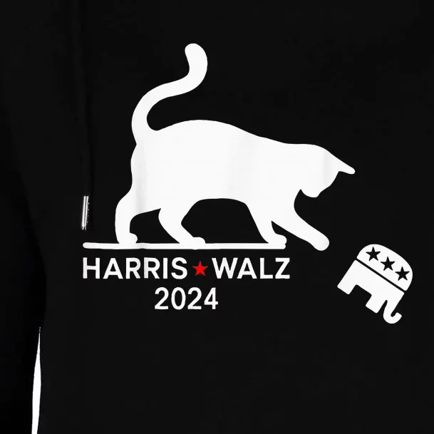 Harris Waltz 2024 Vp President Election Womens Funnel Neck Pullover Hood