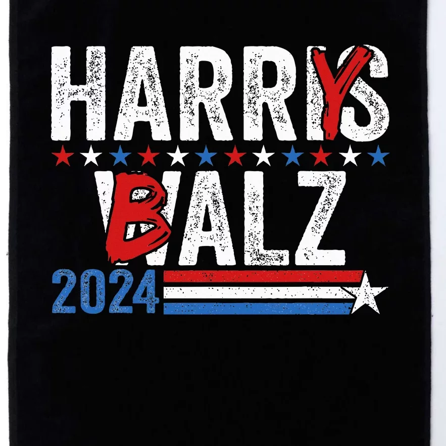 Harris Walz 24 Harry Balz 2024 Meme Democratics Vote Platinum Collection Golf Towel