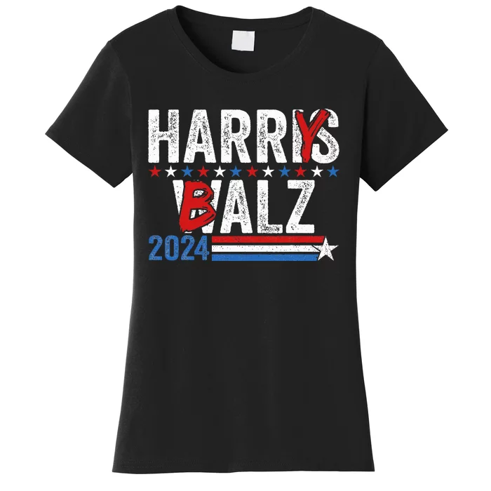 Harris Walz 24 Harry Balz 2024 Meme Democratics Vote Women's T-Shirt