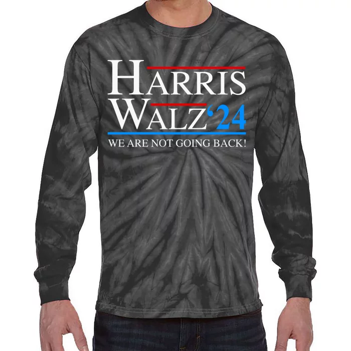 Harris Waltz 2024 Election President Kamala Harris Tim Walz Tie-Dye Long Sleeve Shirt