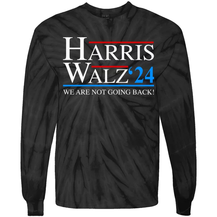 Harris Waltz 2024 Election President Kamala Harris Tim Walz Tie-Dye Long Sleeve Shirt