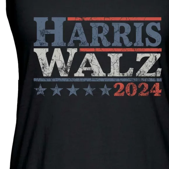 Harris Waltz 2024 Election Kamala Harris Tim Waltz 2024 Ladies Essential Flowy Tank