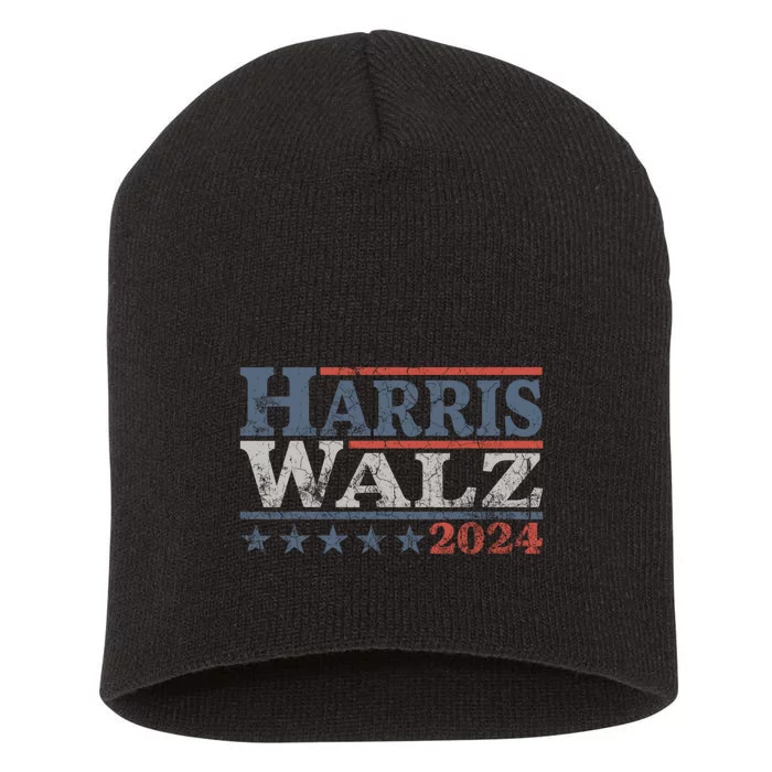 Harris Waltz 2024 Election Kamala Harris Tim Waltz 2024 Short Acrylic Beanie