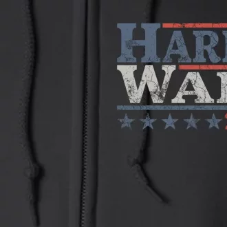 Harris Waltz 2024 Election Kamala Harris Tim Waltz 2024 Full Zip Hoodie