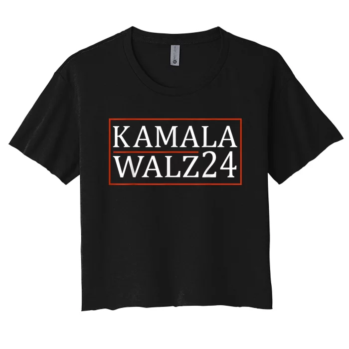 Harris Waltz 2024  Kamala Harris Tim Waltz Women's Crop Top Tee