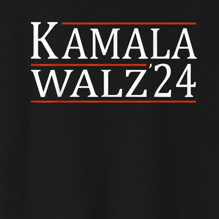 Harris Waltz 2024  Kamala Harris Tim Waltz Women's Crop Top Tee