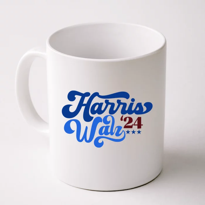 Harris Walz 2024 Retro Front & Back Coffee Mug