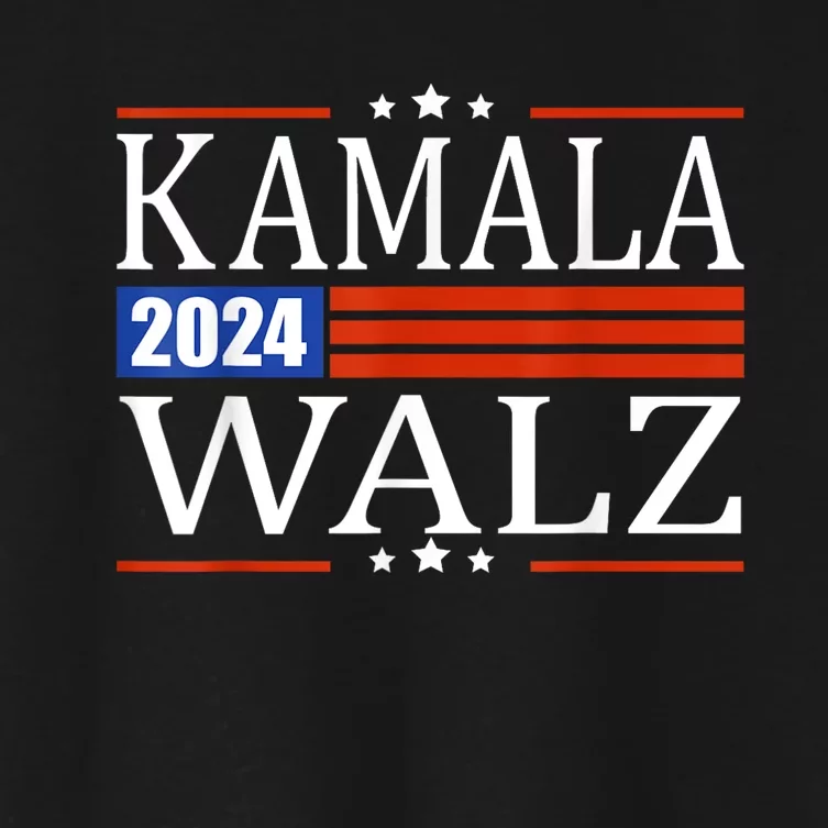 Harris Waltz 2024  Kamala Harris Tim Waltz Women's Crop Top Tee