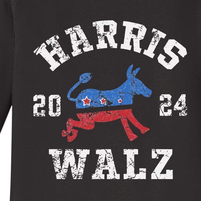 Harris Waltz 2024 Election Kamala Harris Tim Waltz 2024 Baby Long Sleeve Bodysuit