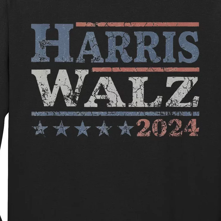 Harris Waltz 2024 Election Kamala Harris Tim Waltz 2024 Tall Long Sleeve T-Shirt