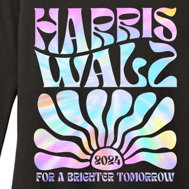 Harris Waltz 2024 For A Brighter Tomorrow Boho Aesthetic Womens CVC Long Sleeve Shirt