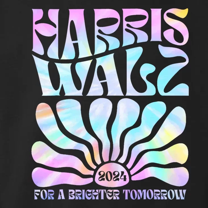 Harris Waltz 2024 For A Brighter Tomorrow Boho Aesthetic Toddler Hoodie