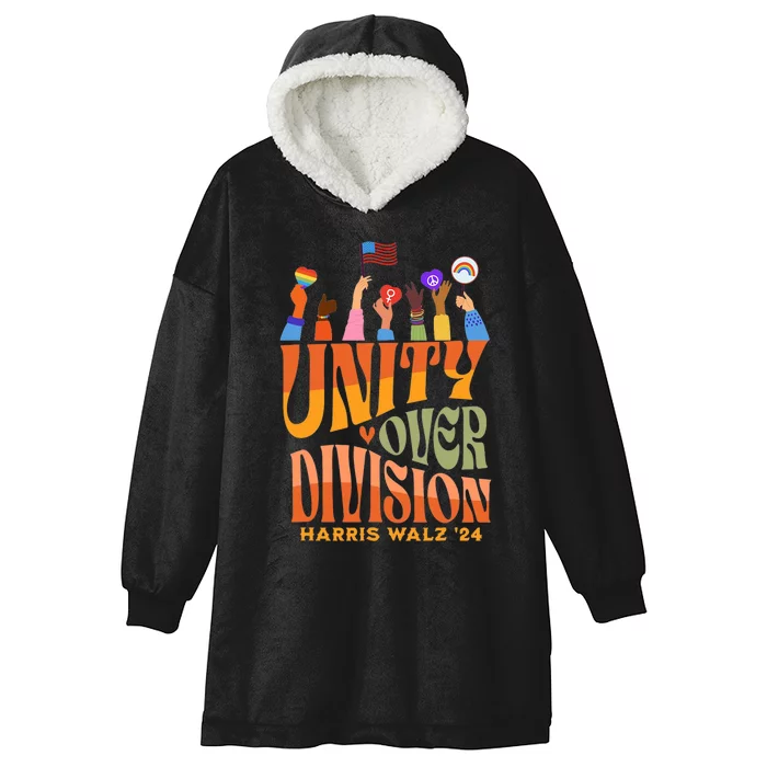 Harris Waltz 2024 Unity Over Division Hooded Wearable Blanket