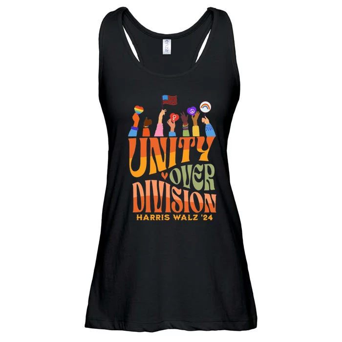 Harris Waltz 2024 Unity Over Division Ladies Essential Flowy Tank