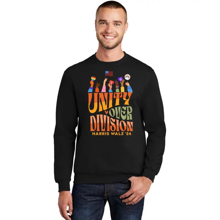 Harris Waltz 2024 Unity Over Division Tall Sweatshirt