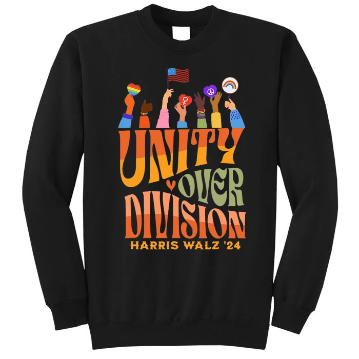 Harris Waltz 2024 Unity Over Division Tall Sweatshirt