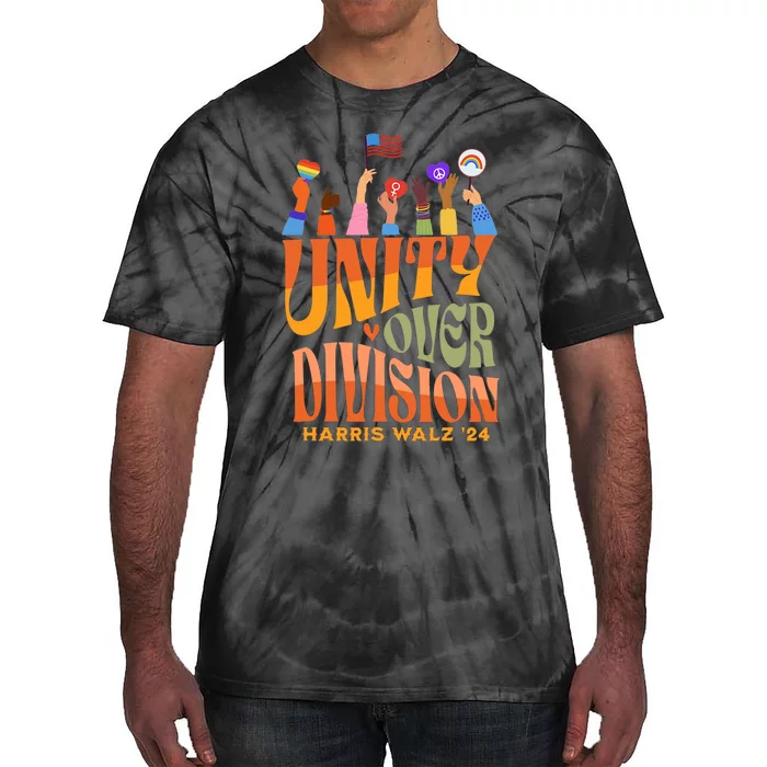 Harris Waltz 2024 Unity Over Division Tie-Dye T-Shirt