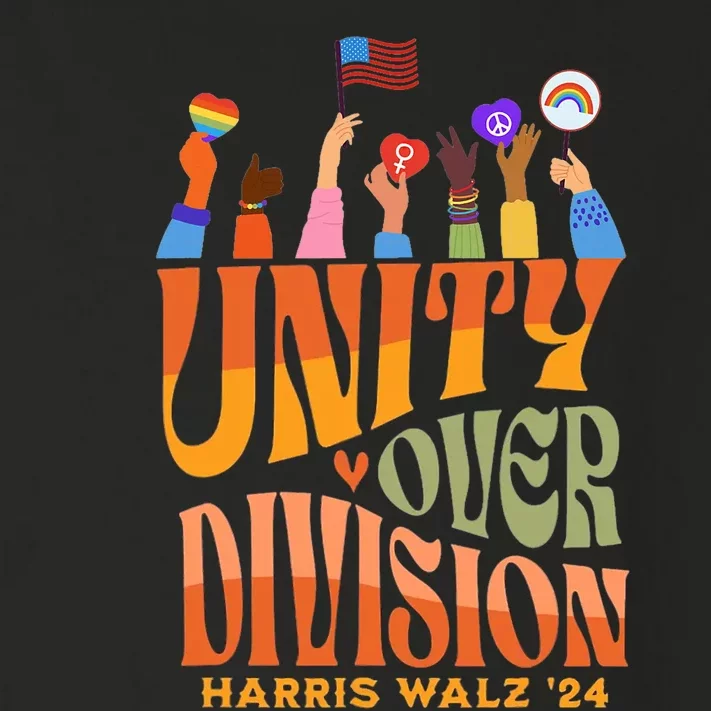 Harris Waltz 2024 Unity Over Division Toddler Long Sleeve Shirt