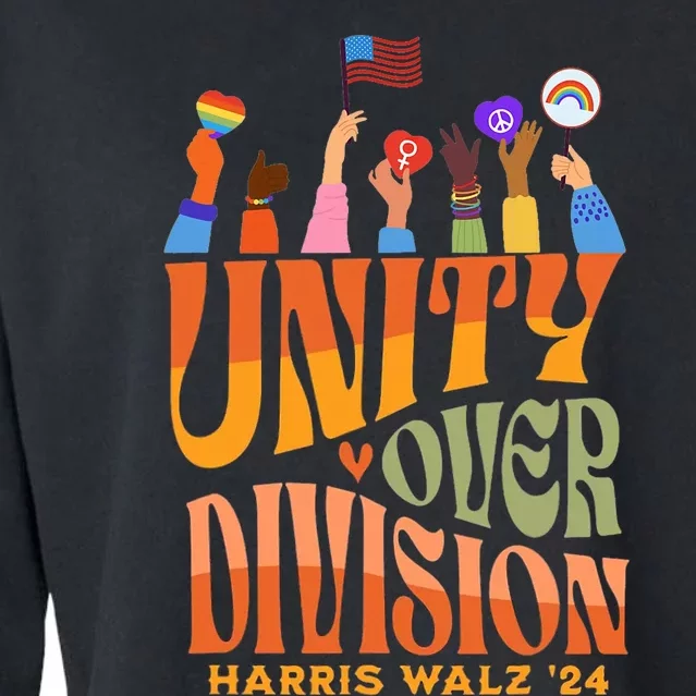 Harris Waltz 2024 Unity Over Division Cropped Pullover Crew