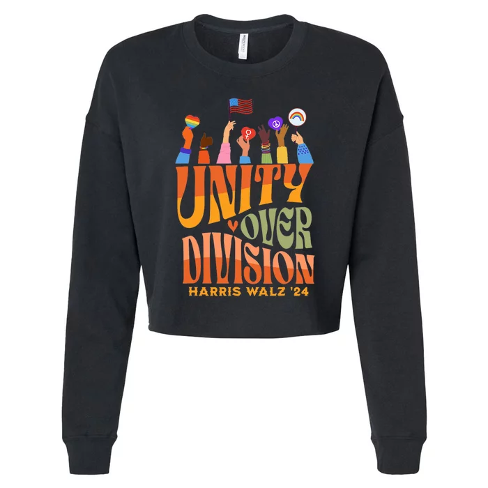 Harris Waltz 2024 Unity Over Division Cropped Pullover Crew