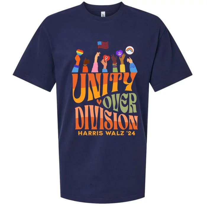 Harris Waltz 2024 Unity Over Division Sueded Cloud Jersey T-Shirt