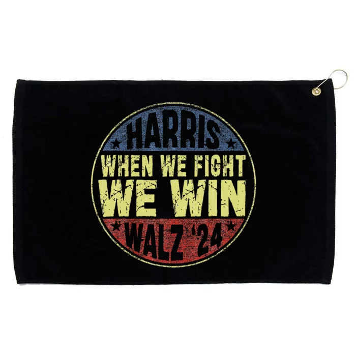 Harris Waltz 2024 When We Fight We Win American Election Grommeted Golf Towel