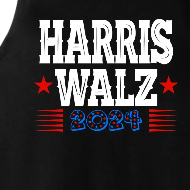 Harris Walz 2024  Kamala Harris Tim Walz President  Democratic Electio Ladies Tri-Blend Wicking Tank