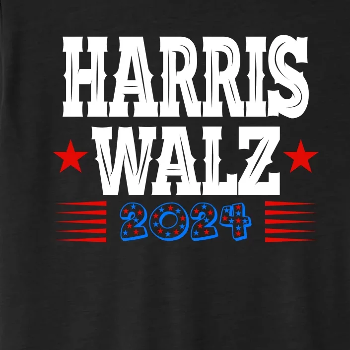 Harris Walz 2024  Kamala Harris Tim Walz President  Democratic Electio ChromaSoft Performance T-Shirt