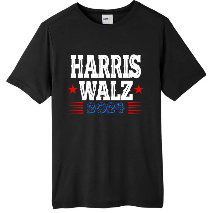 Harris Walz 2024  Kamala Harris Tim Walz President  Democratic Electio ChromaSoft Performance T-Shirt