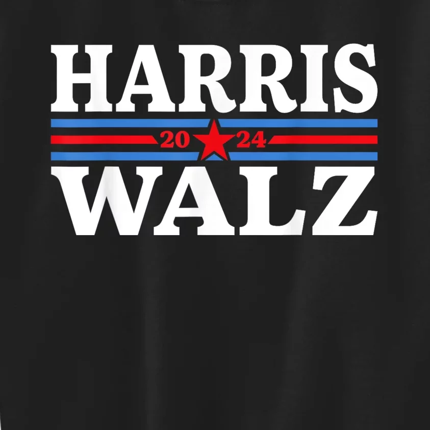 Harris Waltz 2024 Election Kamala Harris Tim Waltz 2024 Kids Sweatshirt