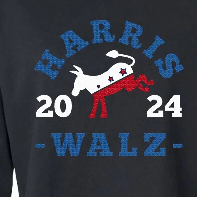 Harris Waltz 2024 Election Kamala Harris Tim Waltz 2024 Cropped Pullover Crew