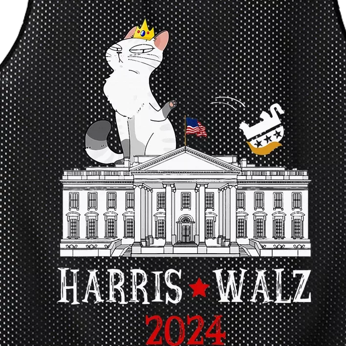 Harris Walz 2024 President Election Mesh Reversible Basketball Jersey Tank