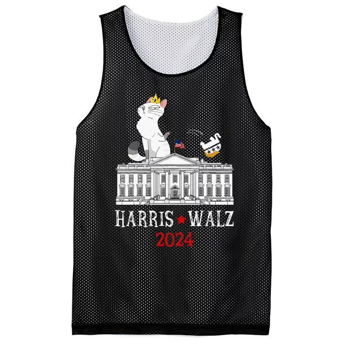 Harris Walz 2024 President Election Mesh Reversible Basketball Jersey Tank