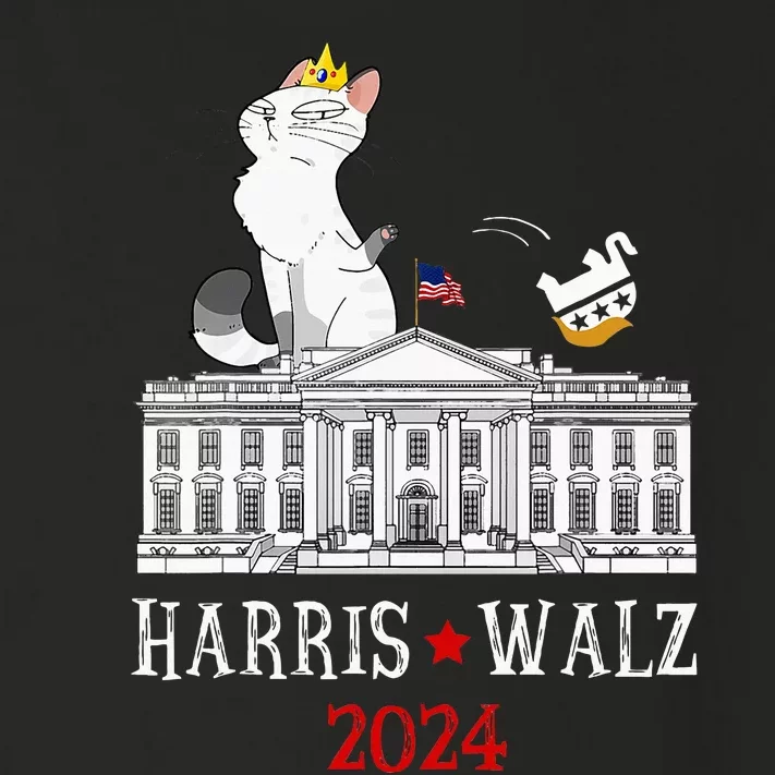 Harris Walz 2024 President Election Toddler Long Sleeve Shirt