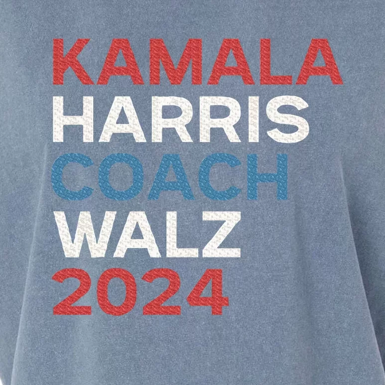 Harris Waltz 2024 Kamala Harris Coach Walz 2024 Garment-Dyed Women's Muscle Tee