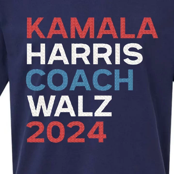 Harris Waltz 2024 Kamala Harris Coach Walz 2024 Sueded Cloud Jersey T-Shirt