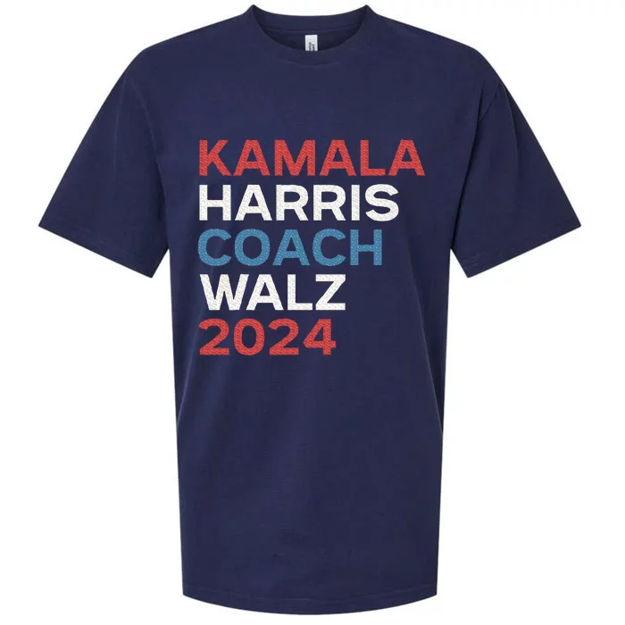 Harris Waltz 2024 Kamala Harris Coach Walz 2024 Sueded Cloud Jersey T-Shirt