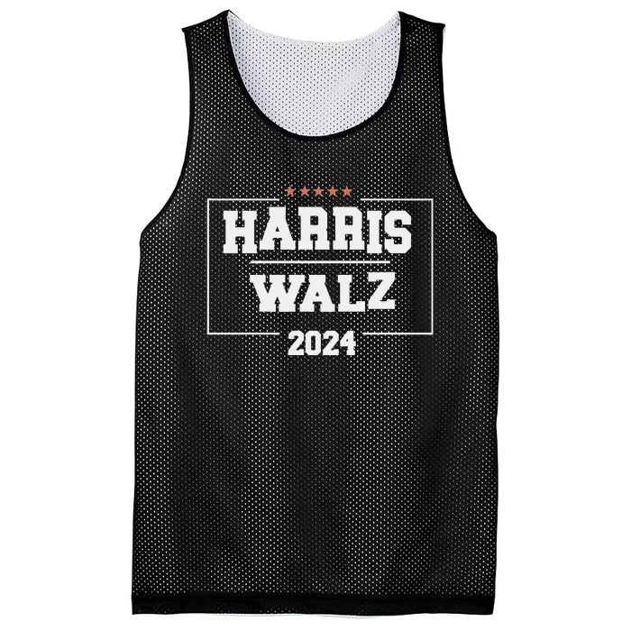 Harris Walz 2024 Campaign For President Harris Waltz 24 Mesh Reversible Basketball Jersey Tank