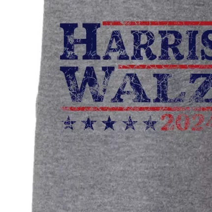 Harris Walz 24 Election Kamala Harris Tim Waltz 24 Doggie 3-End Fleece Hoodie