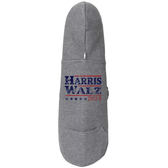 Harris Walz 24 Election Kamala Harris Tim Waltz 24 Doggie 3-End Fleece Hoodie