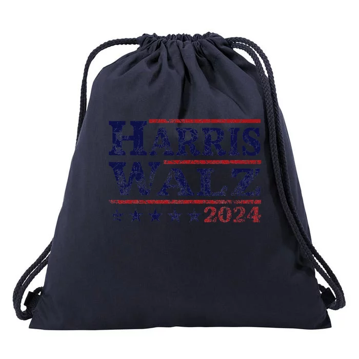 Harris Walz 24 Election Kamala Harris Tim Waltz 24 Drawstring Bag