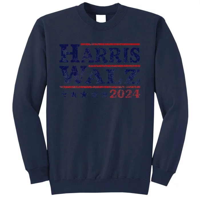 Harris Walz 24 Election Kamala Harris Tim Waltz 24 Tall Sweatshirt