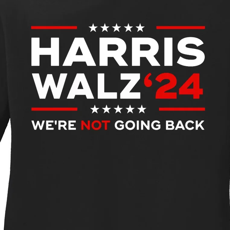 Harris Waltz 2024 Election Usa Kamala Harris Tim Waltz 2024 Ladies Long Sleeve Shirt