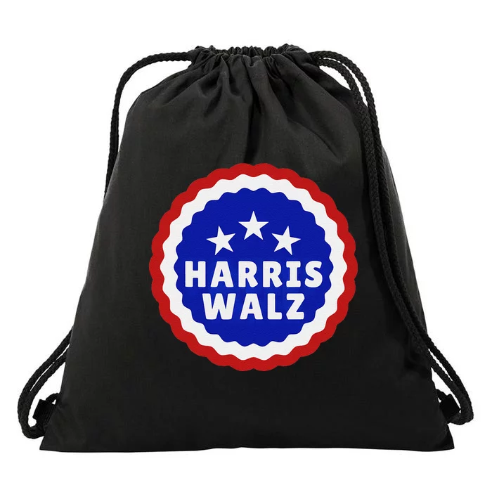 Harris Walz 2024 Kamala Harris 2024 Tim Walz 2024 Usa Flag Drawstring Bag