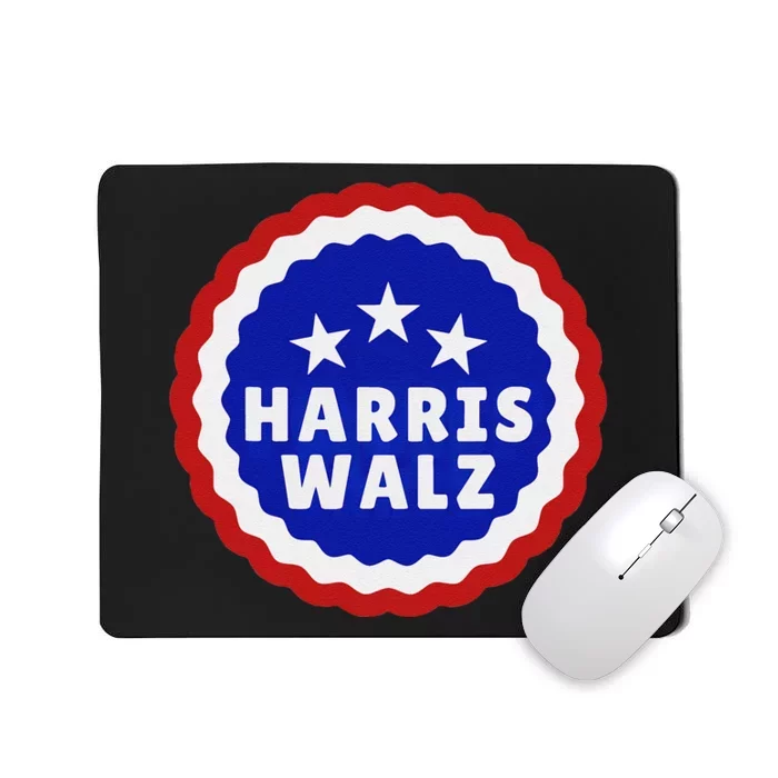 Harris Walz 2024 Kamala Harris 2024 Tim Walz 2024 Usa Flag Mousepad