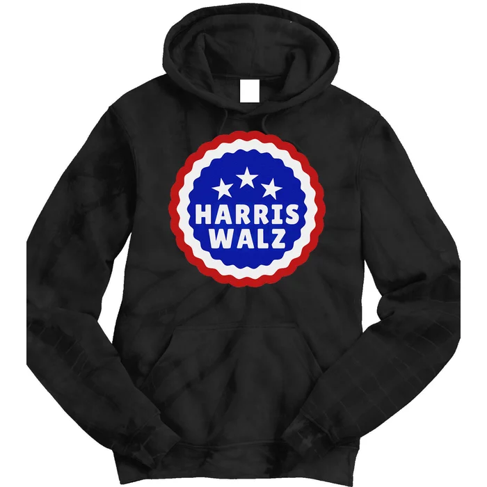 Harris Walz 2024 Kamala Harris 2024 Tim Walz 2024 Usa Flag Tie Dye Hoodie